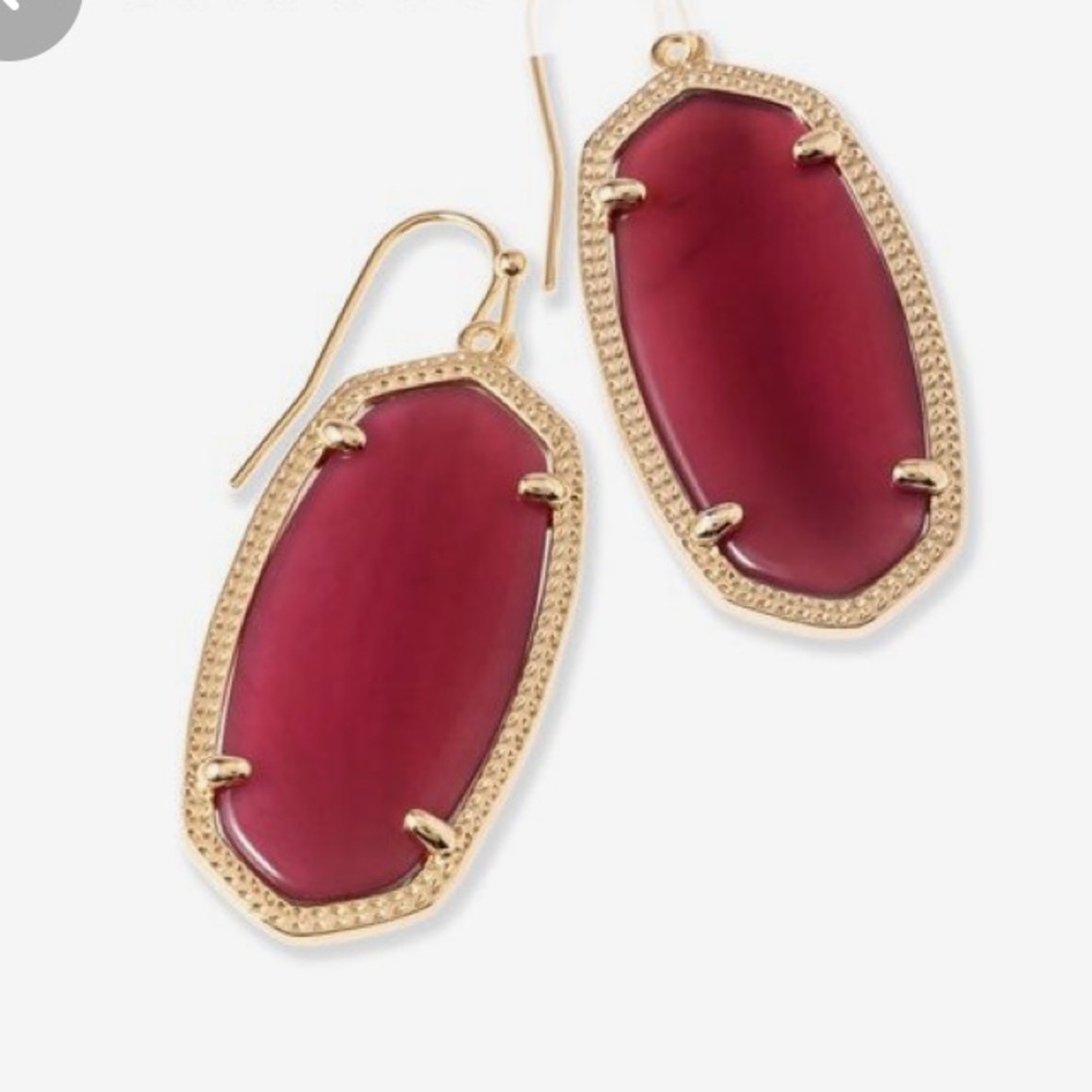 Gorgeous burgundy Ella Kendra Scott Earrings